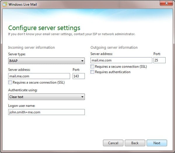 Configure Server Settings